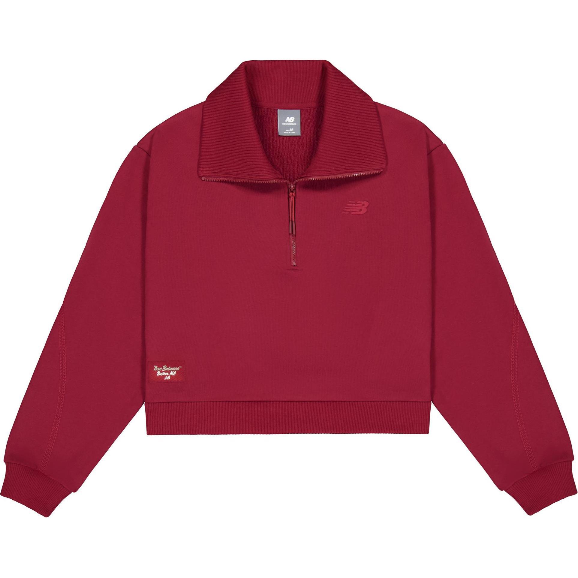 New Balance FW24 Sweatshirt Women s Red AWT51394-MCR L