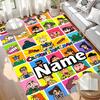 Custom Name Personalized Crayon Shin Print Carpet, Versatile Home Decor Rug, for Playroom, Apartment, Balcony, Entryway, Hallway Gift