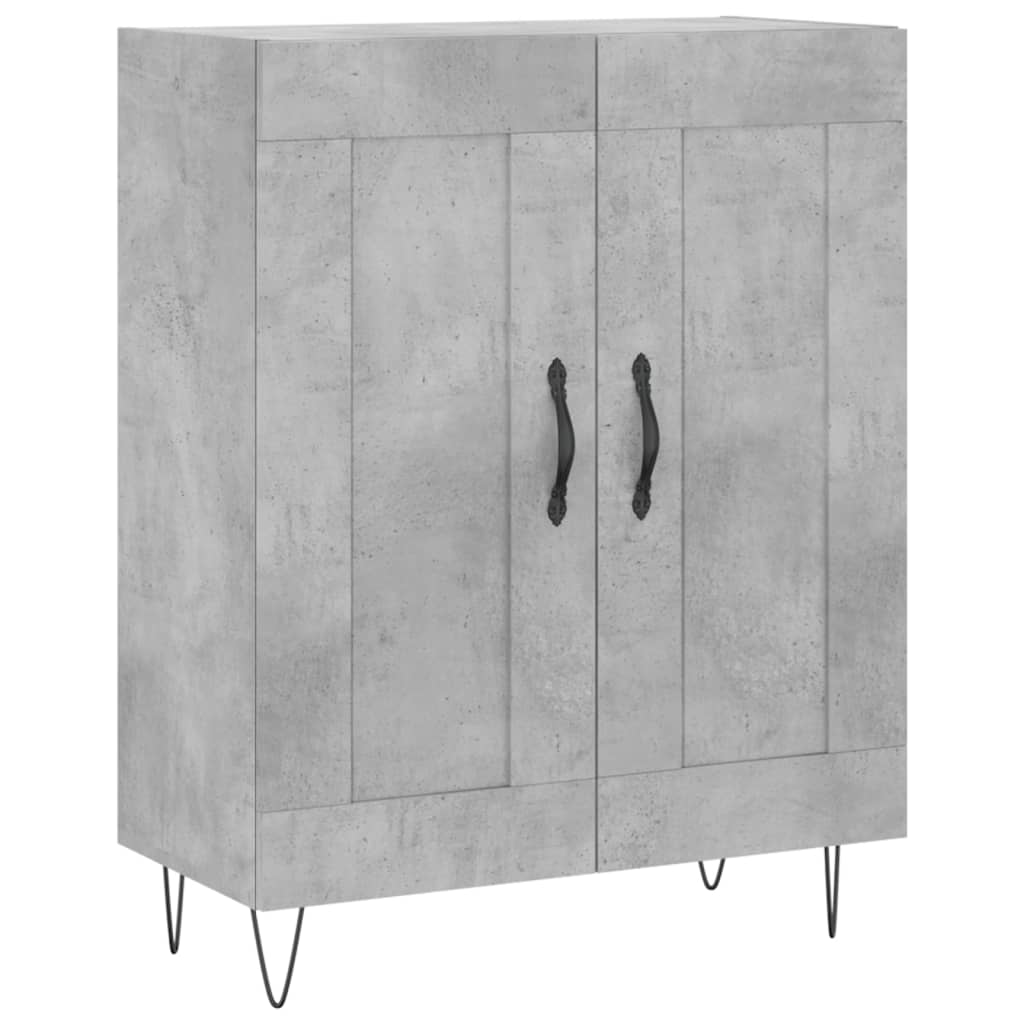 Highboard Concrete Grey 69.5 x 34 x 180 cm Particleboard