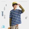 Gulu Diary Kids' Striped Faux Two-Piece Long Sleeve T-Shirt