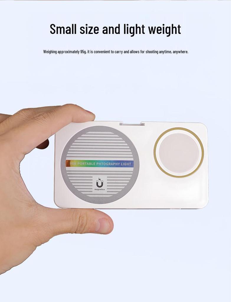N19 Compact Triple-Color Magnetic Pocket Fill Light