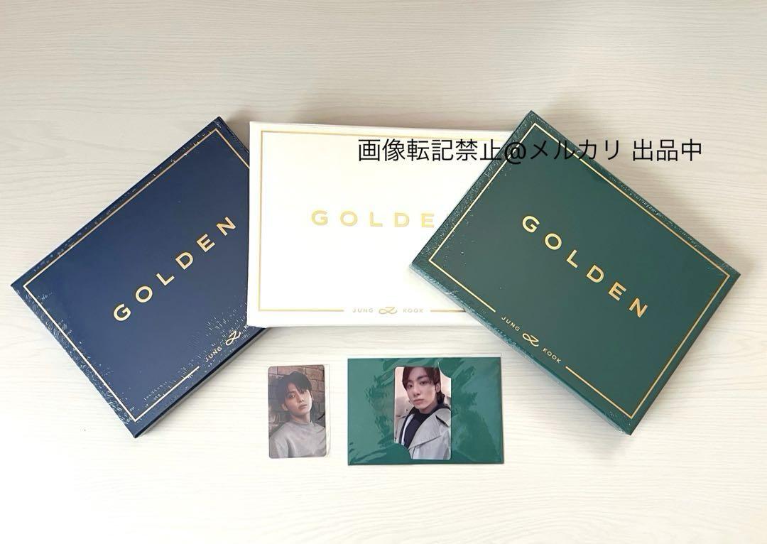 

[USED] BTS Jungkook GOLDEN Album 3 Editions with Trading Cards
