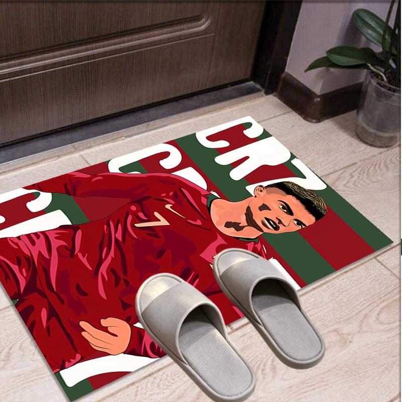 Cristiano Ronaldo Pattern Rug, Indoor/Outdoor Mat, for Picnic, Gameroom, Bedroom, Office, Living Room, Home Decor Carpet, Birthday Gift
