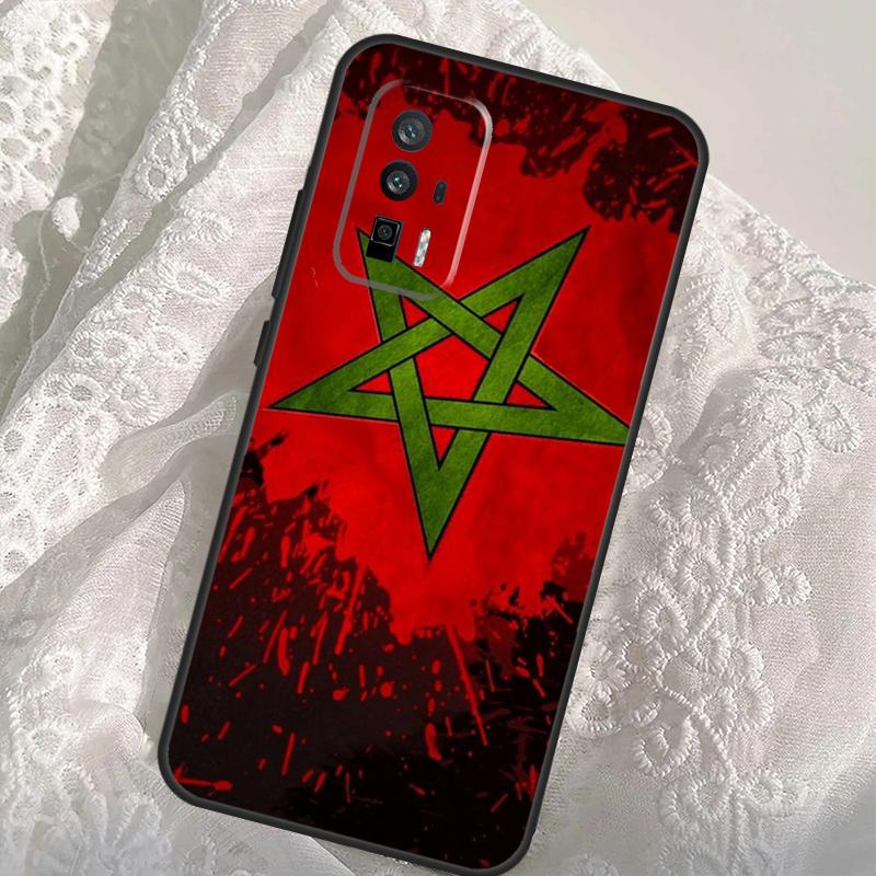 Morocco Moroccan Flag Case For Xiaomi 14T 11T 12T 13T Pro 13 14 Ultra POCO X6 Pro M6 X3 X5 M5s F3 F5 F6 Cover