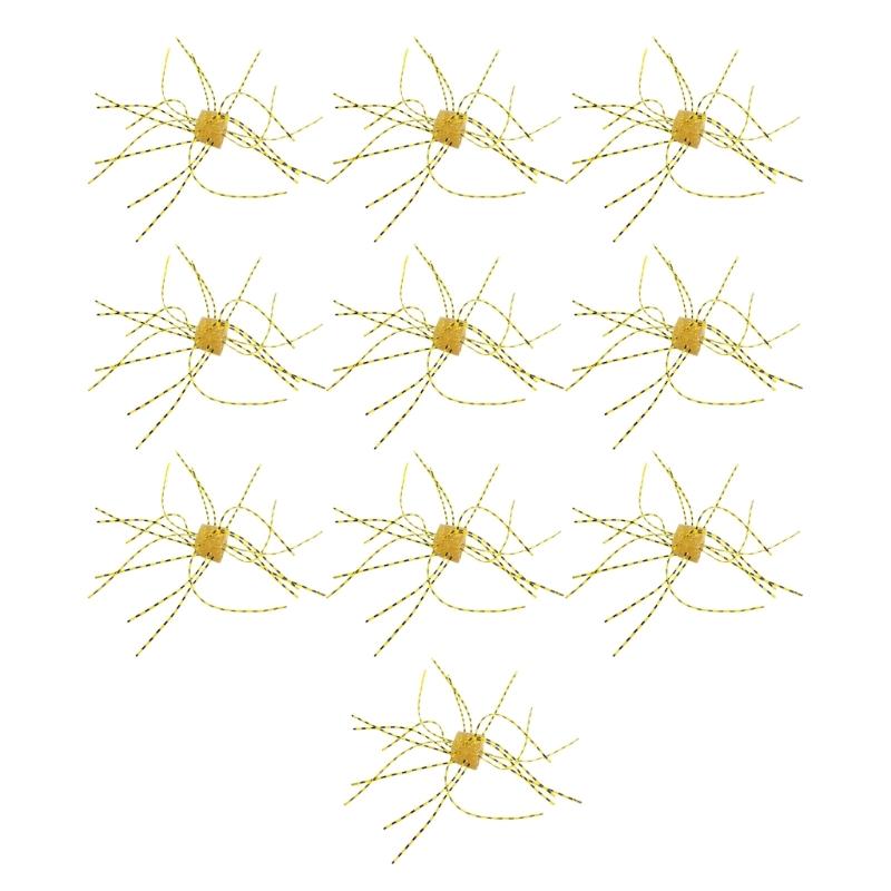 10pcs Artificial Baits Dices Shaped Fishing Lure Slow Sinking Flexible Whiskers Lure Saltwater Baits Fishing Accessory