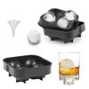 6-Ball Ice Cube Tray & Mold: Quick-Freeze Spherical Ice Maker with Easy Demolding Lid and Funnel