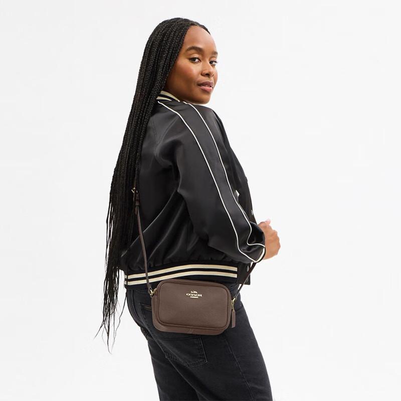 COACH Women's JAMIE Small Leather Camera Crossbody Bag
