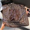 70x70cm Lightweight Silk-Look Square Scarf Women French Chic Hair Band Office Accessory Viscose 96%