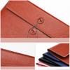 Large Capacity A4 File Storage Bag with Custom Logo Waterproof PU Leather Bidding Book Thickener Customized for Document Usage