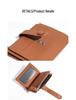 Genuine Leather Ultra-Thin Multi-Card Zipper Wallet - Minimalist Cowhide Card Holder