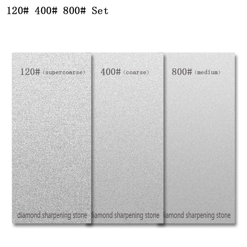 

3/4/5/6Pcs Professional Diamond Sharpening Stone Woodwork single-sided 80-3000# Grinding Stone Non-slip base Knife Sharpeners 150mm