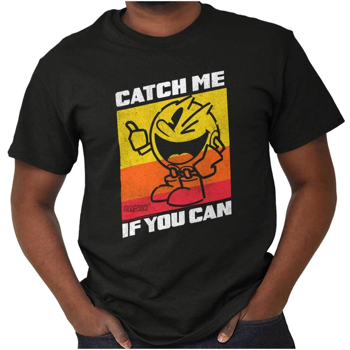 Retro Catch PACMAN Funny Arcade Game Graphic T Shirt Men or Women M