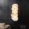 Minimalist Postmodern Alabaster Wall Lamp - Luxurious Lighting for Hotel, Living Room, Bedroom, or Corridor