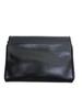 Used CELINE Triomphe Leather Shoulder Bag Black 2-Way Ladies