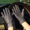 Thin 1Pair Spandex Spring Anti-UV Elastic Sunscreen Dots Gloves Women Gloves Driving Gloves