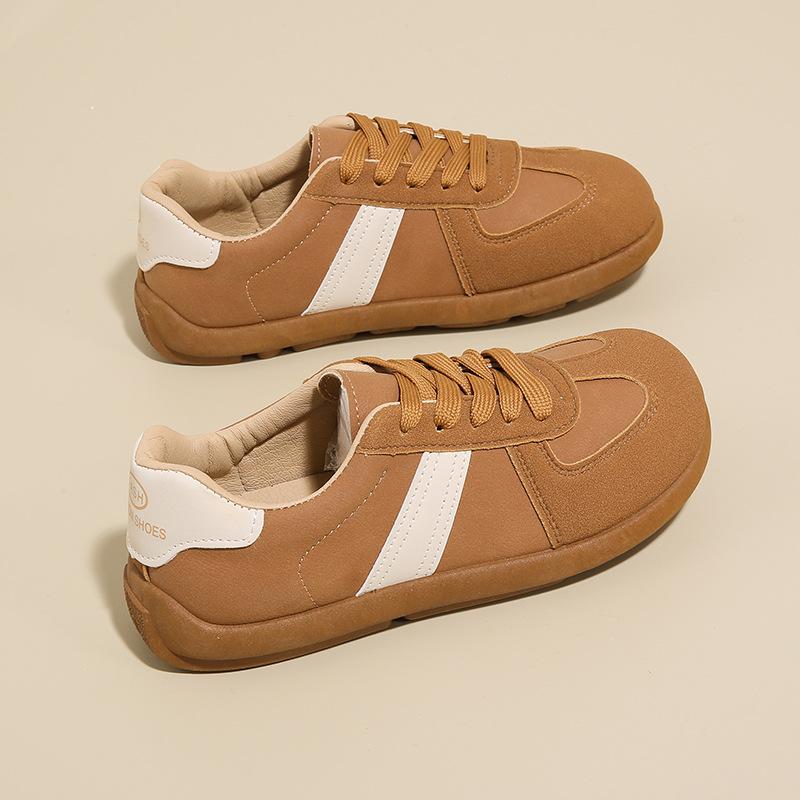 

Soft-soled German training shoes women s 2025 autumn new lace-up versatile retro design flat-bottomed student sports and leisure shoes 35