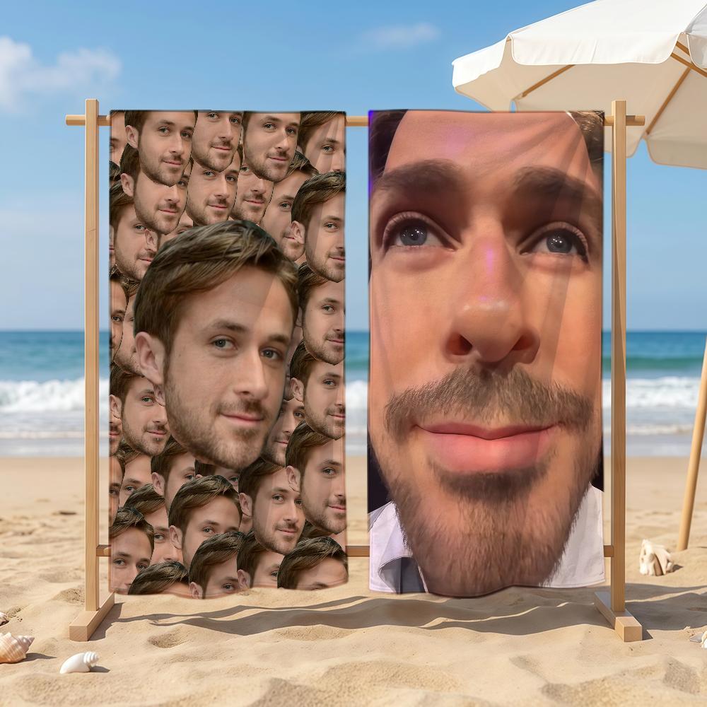 Actor Ryan Gosling Towel Sports Quick Dry Travel Camping Sandproof Soft Light Large Beach Towel
