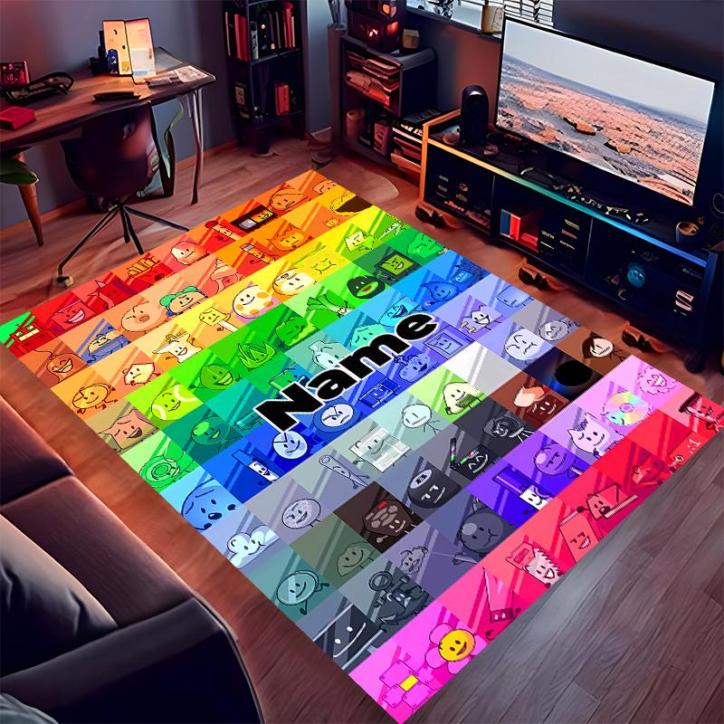 Custom personalization nanimate Insanity Print Area Rug - Soft, Washable Non-Slip Indoor Mat,Living Room,Home&Office Decorative Rug