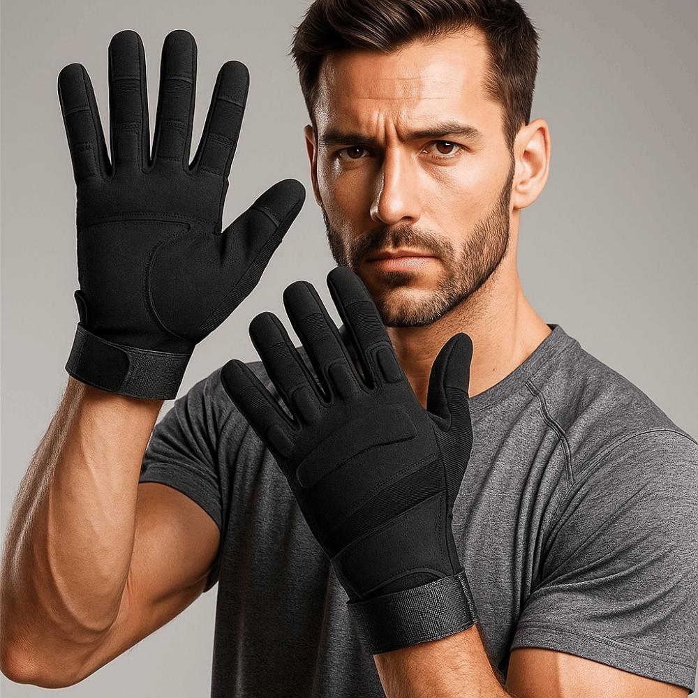 Wear-Resistant Motorcycle Gloves Anti-Slip Full Finger Gloves Retro Mountaineering Gloves  Sports