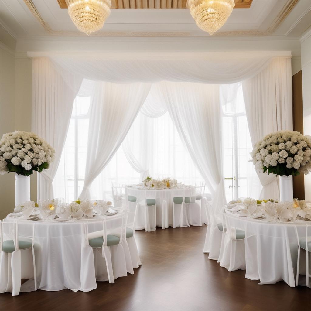 72cm*10m Sheer Crystal Organza Tulle Roll Tulle Curtains Fabric Wedding Birthday Ceremony Party Decoration DIY Baby Shower Decor