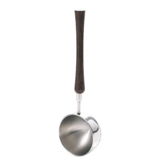 Measuring Spoon with Wood Handle, Stainless Steel Baking Scoop, Coffee Bean Milk Powder Teaspoon for Sugar Spice, Kitchen Gadget