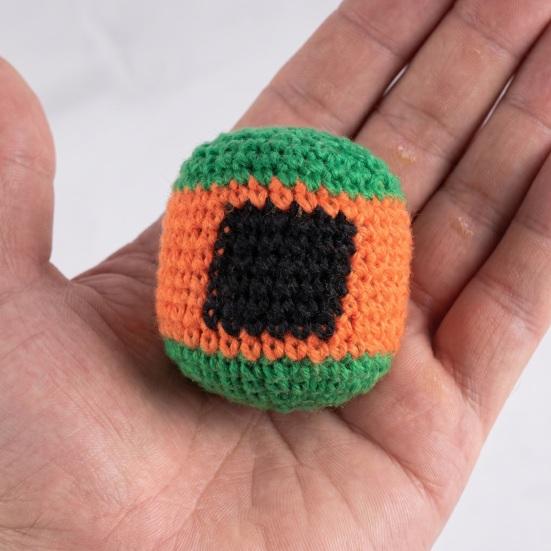 Handmade Sack, Set, Soft Juggling Balls Knitted Footbag Filled Throwing Beanbag Toys