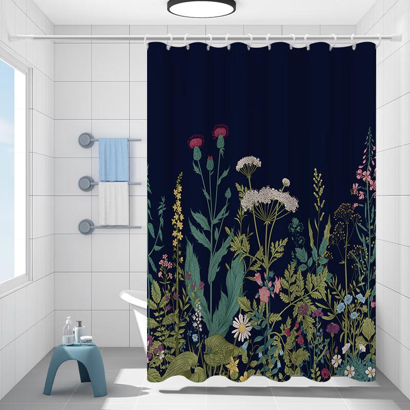 Anxia Floral Shower Curtain Set