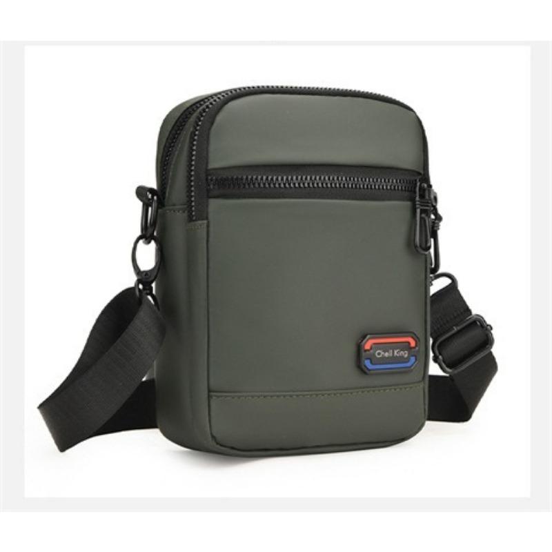 

Мужская одноплечевая сумка кроссбоди, повседневная маленькая сумка, простая вертикальная одноплечевая сумка кроссбоди для мужчин на лето зелёный