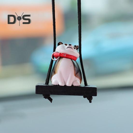 Hund Auto Hängendes Ornament Niedliche Hundeform Rückspiegel Hängendes Auto Klimaanlage Innenzubehör