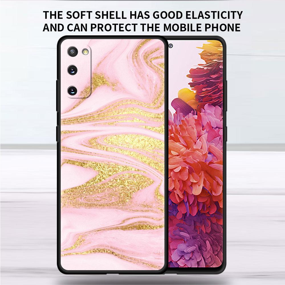 Husă Moale Pentru Samsung Galaxy Note 20 Ultra 10 Plus Lite A50 A70 A20 A40 A20e 9 8 A60 A10e Fundă Husă Telefon Floare Roz Hert Sac