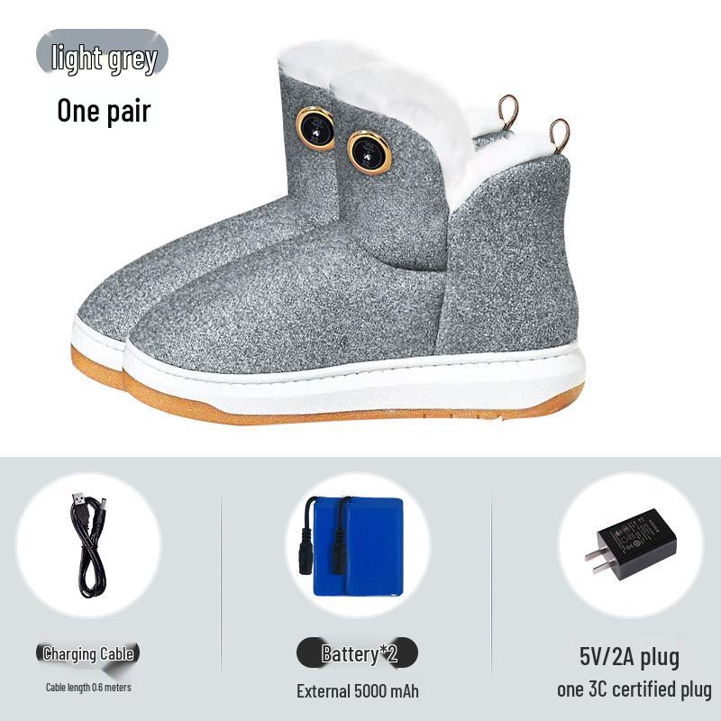 Uzlādējami apsildāmi unisex ziemas zābaki ar