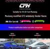 18-22 Ford Mustang GT3 Wide Body Kit: Fender Flares and Side Skirts