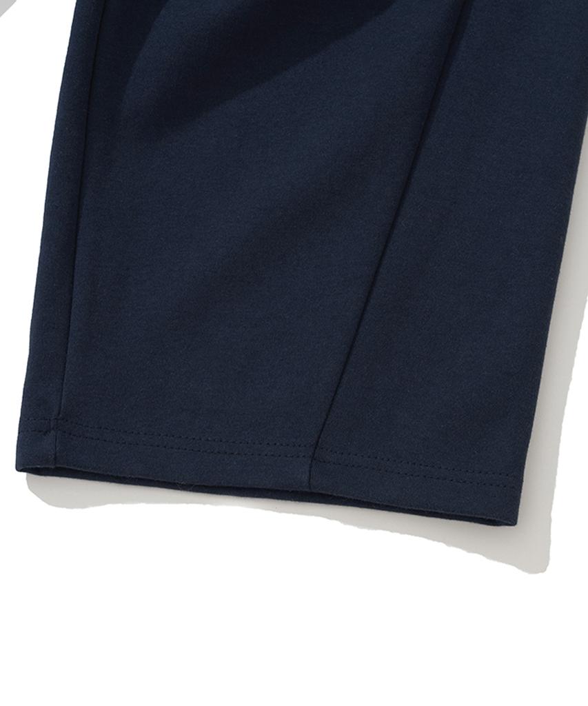 KNITTED Curved Training Pants Navy