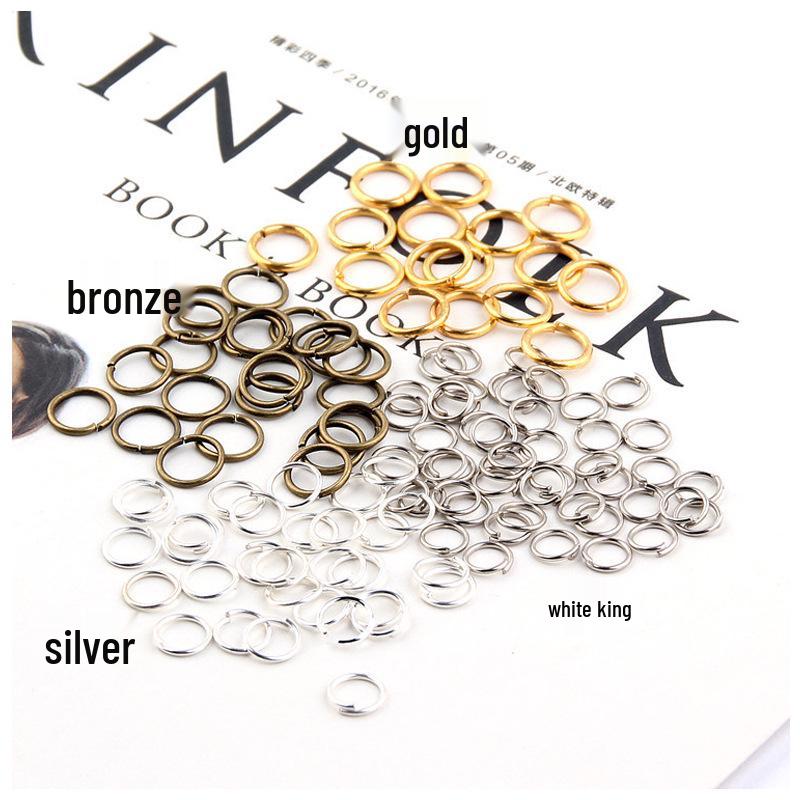 Superfeine vergoldete & silberne Biegering-Ohrringe - Handgefertigte DIY Verbindungsringe für Schmuck- & Armbandherstellung.