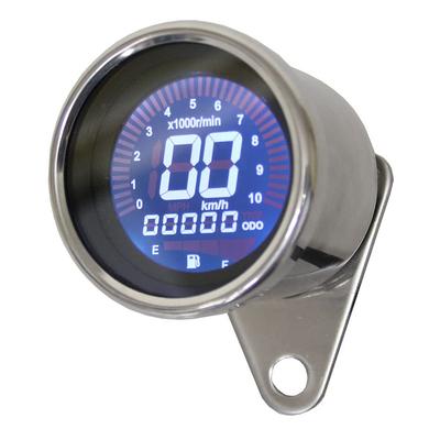 Velocímetro Mecânico Universal para Motocicleta, Tacômetro, Integrado 2,4 polegadas (60 milímetros), 160 km/h, LED