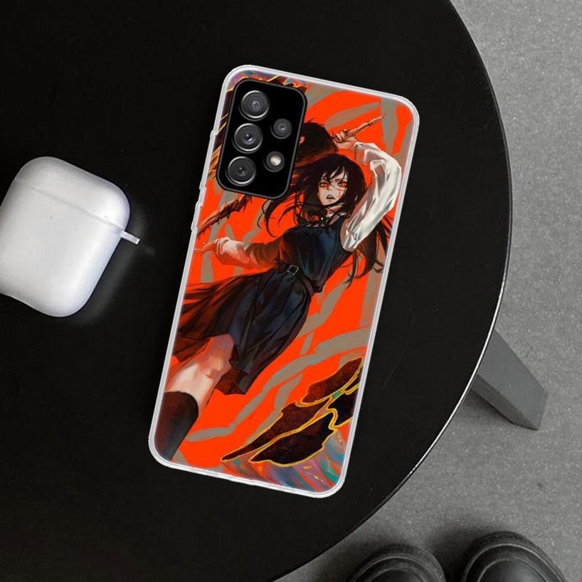 Chainsaw Mans Yoru War Devil Phone Case Cover for Samsung Galaxy A12 A22 A32 A52 A72 A02S A51 A50S A31 A20S A10S Note 20 Ultra 1