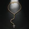 Rhinestones Cross Pendant Necklace Shiny Clavicle Chain  Jewelry Accessories