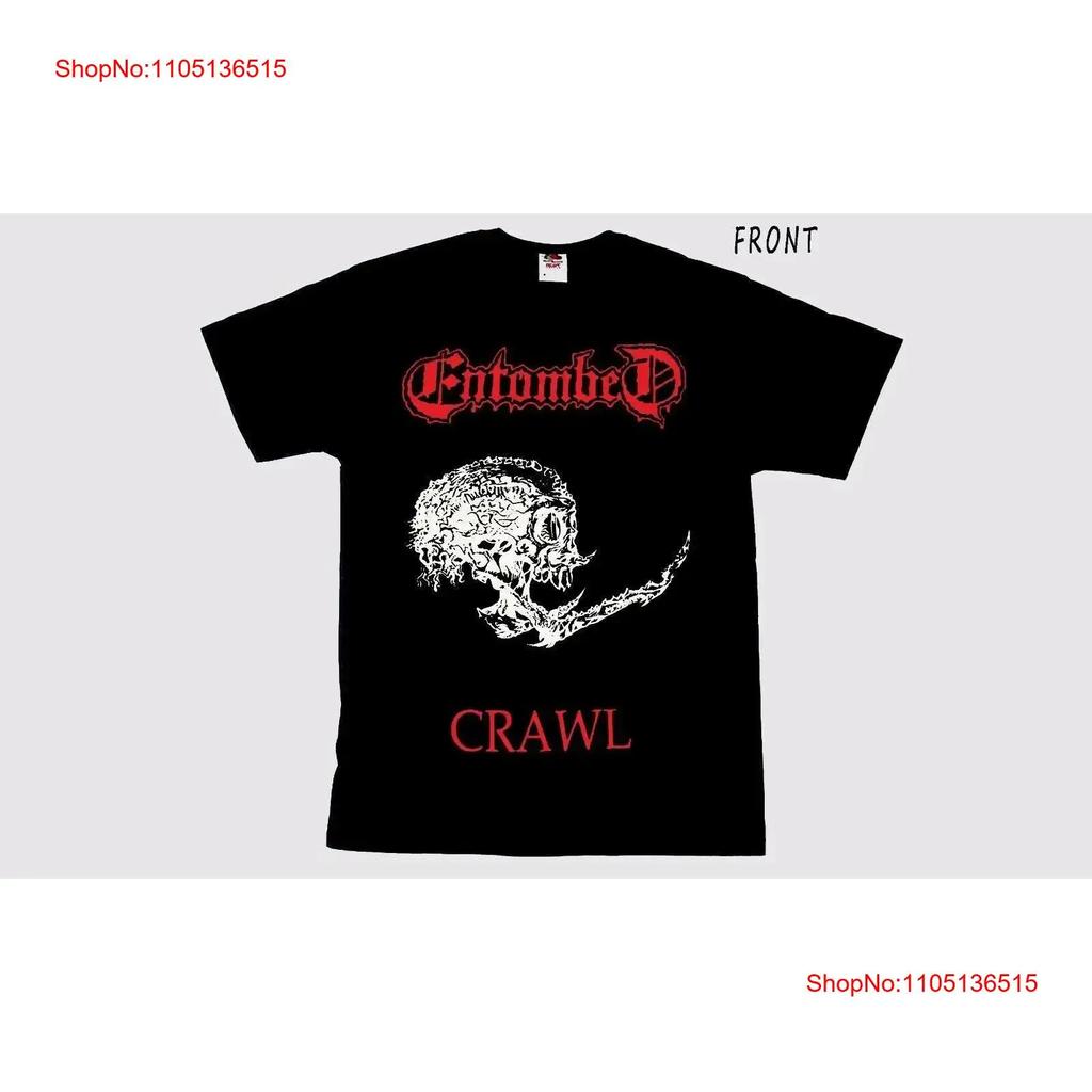Entombed clandestine T shirt death metal grave dismember unleashed pestilence vintage Washed fashion Unisex Breathable Stylish