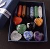 Natural Crystal Hexagonal Columns & 7 Chakra Stone Gift Set
