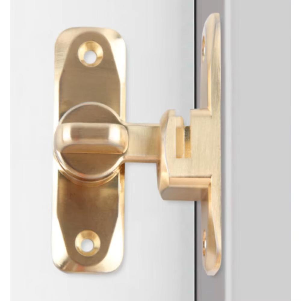 Luminous Door Lock Zinc Alloy 90 ° Rocker Arm Hook Lock Sliding Door Latch Heavy Duty Barn Gate Bolt for Cabinet Door Window