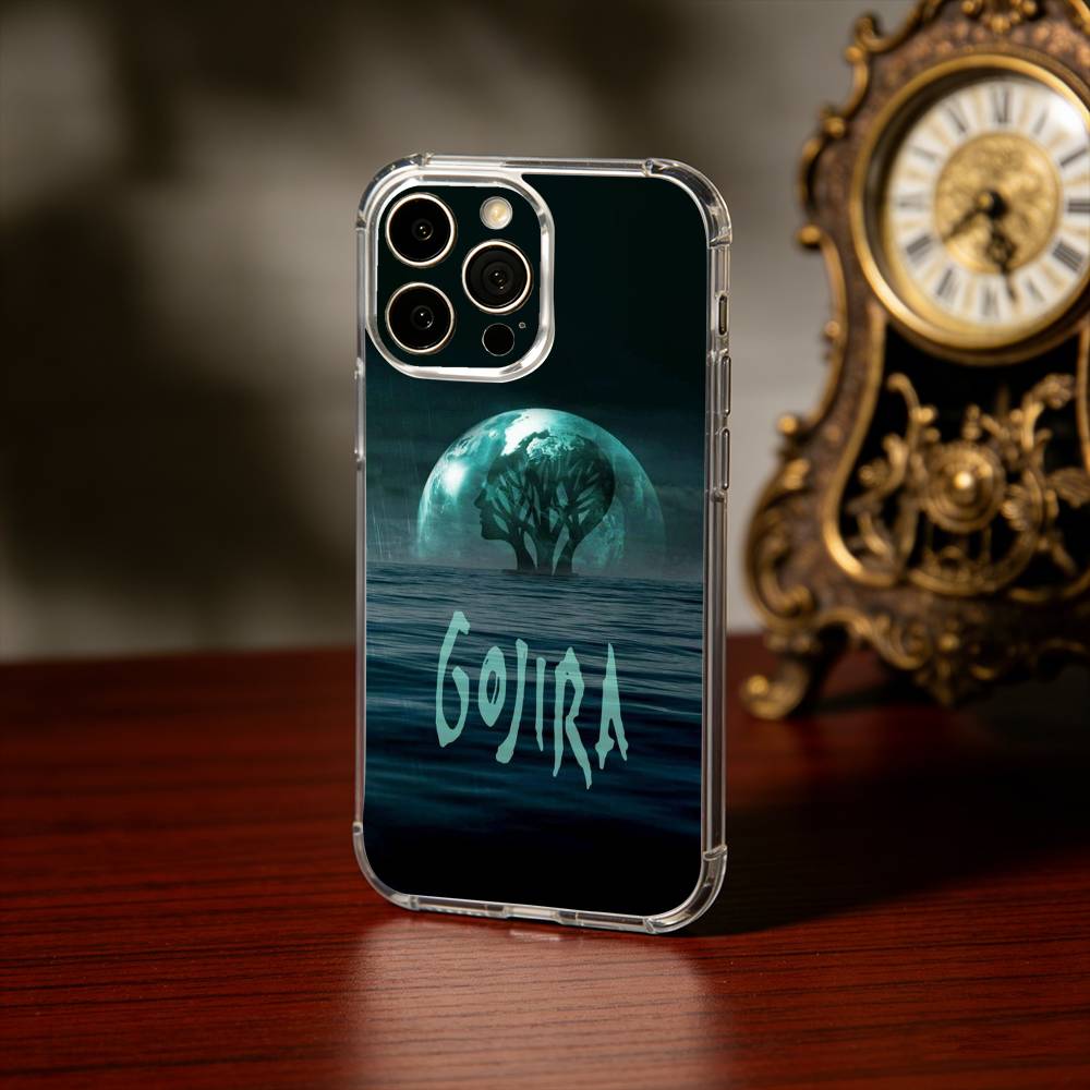 Band G-GojiraS Fortitude Phone Case For iPhone17,16,15,14,13Pro Max,us,Soft Silicone Transparent Cover