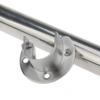 Heavy Duty Wardrobe Bracket U-Shaped Rod Holder Closet Rod End Support Rod Socket Flange Rod Holder