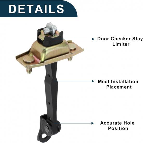 Door Check Strap Stopper Limiter for Toyota Camry Durable No.6861033031/924-953 | Front Right Door Check Bracket Stop 1Pc Door Checker Arm Assembly