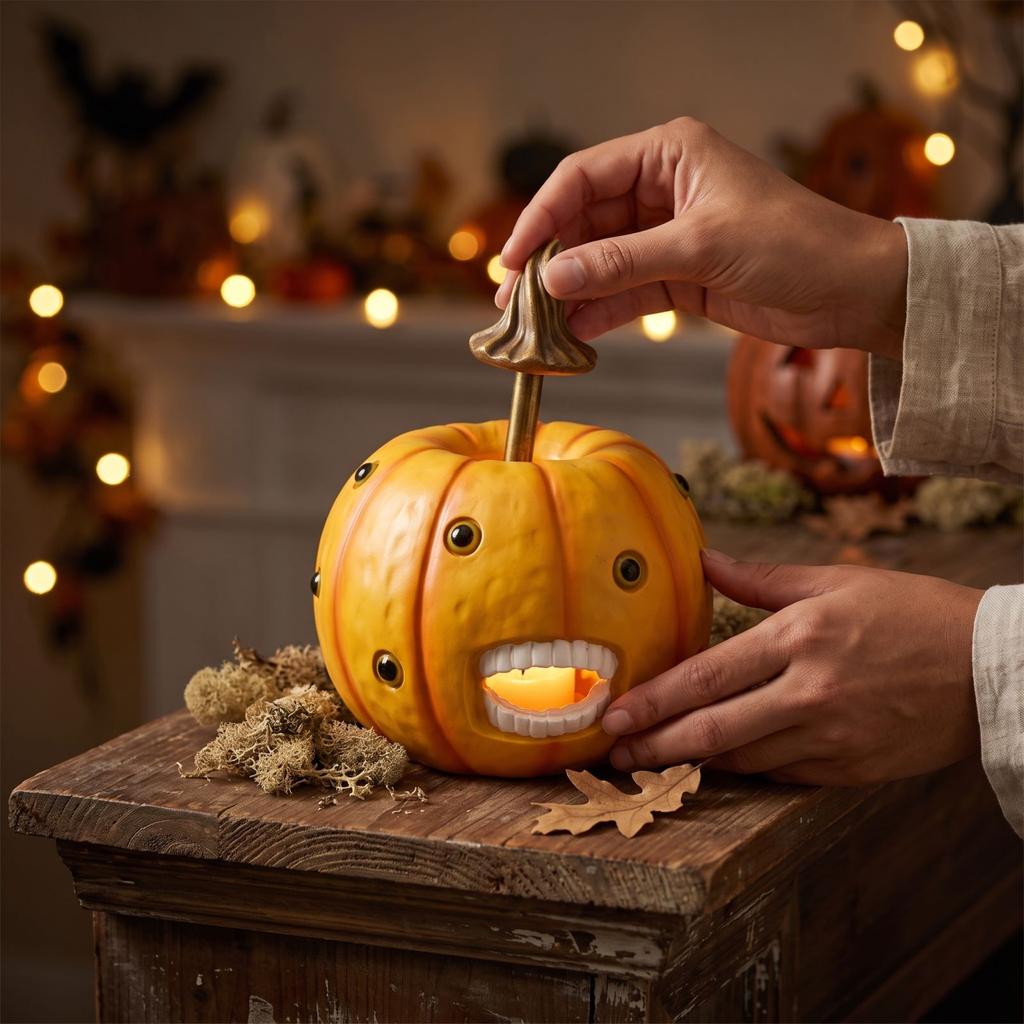 Pumpkin Halloween Decor for Home Party Table Centerpiece
