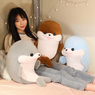 Cute Cute Seal Doll Plush Toy Aquarium Sea Lion Sea Otter Doll Children'S Company Soothing Doll