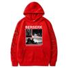 Japanese Anime Berserk Guts Print Manga Hoodie Fashion Autumn Winter Fleece Streetwear Tops