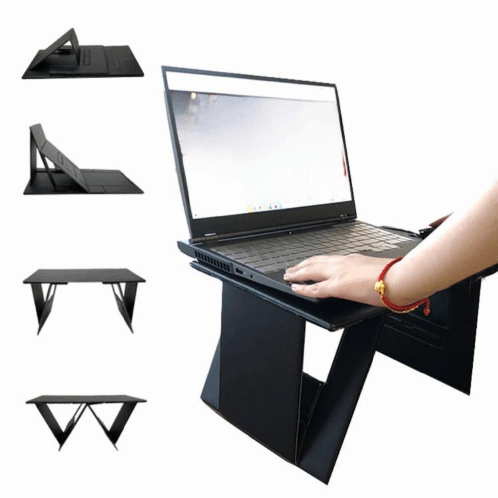 Foldable Computer Support Black Bed Breakfast Table New Computer Holder