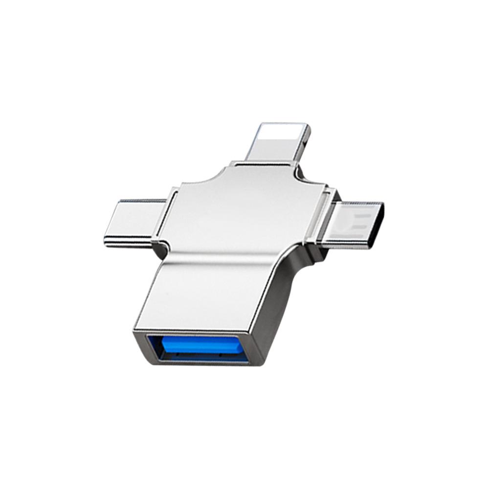 

Apple Type-C 4-in-1 Metal OTG Adapter for Mobile and Computer High-Speed Data Transfer