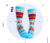 Festive Cotton Terry Cloth Mid-Calf Socks for Men & Women - Trendy Cartoon Designs