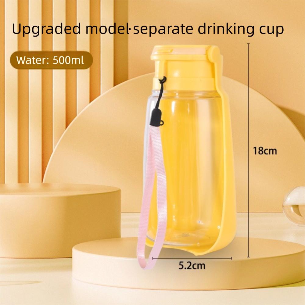 2 In 1 Dog Water Bottle Portable Cat Drinking Bowl Foldable Pet Water Dispenser  Travel